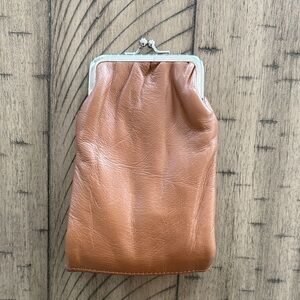 Elegant Tan Leather Clutch